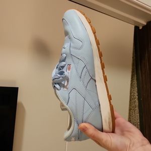 Light blue reebok classics